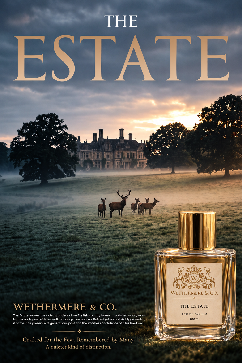 The Estate — Wethermere & Co. 100 ml perfume campaign