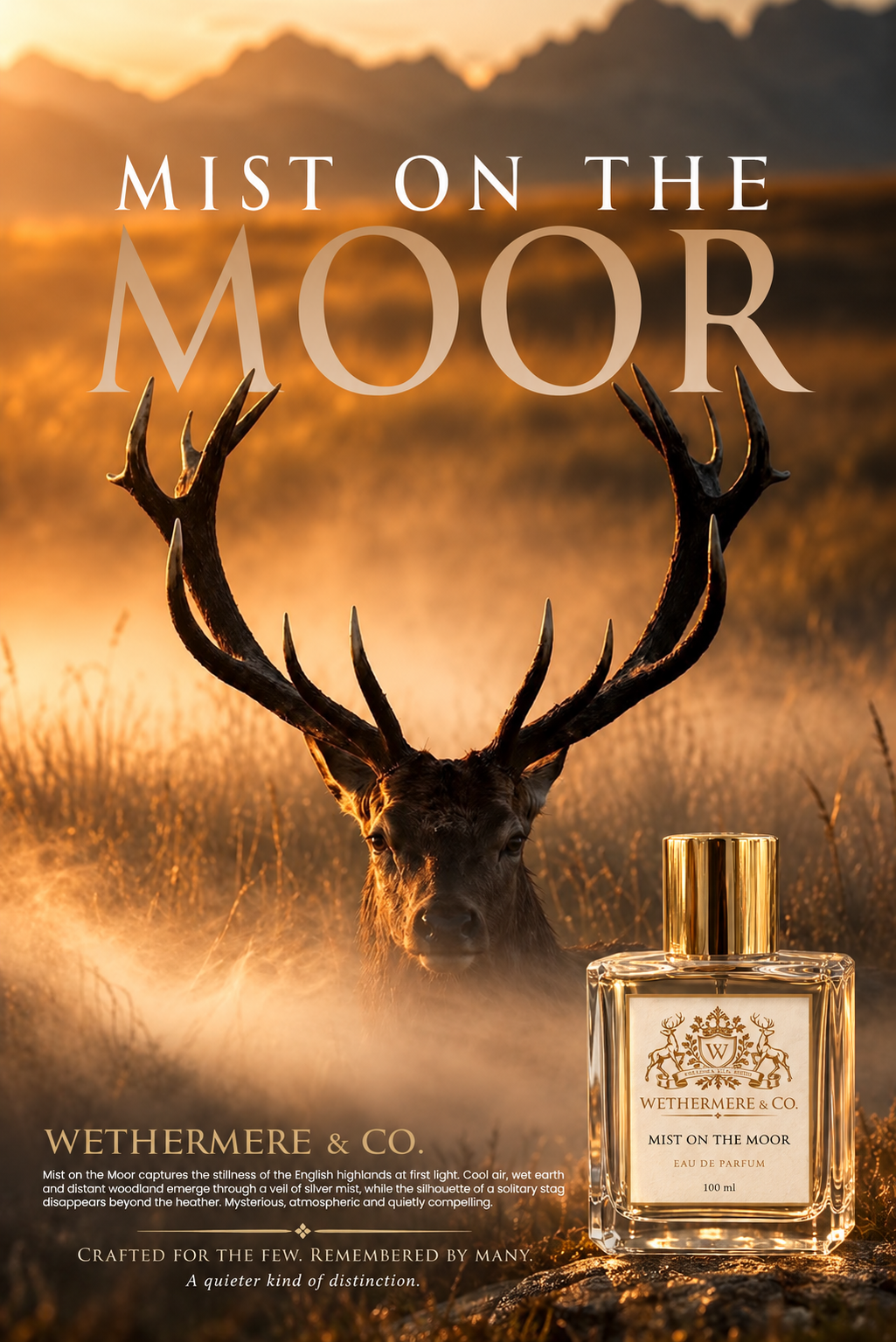 Mist on the Moor — Wethermere & Co. 100 ml perfume campaign